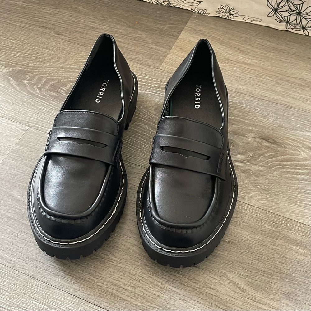 torrid black loafers